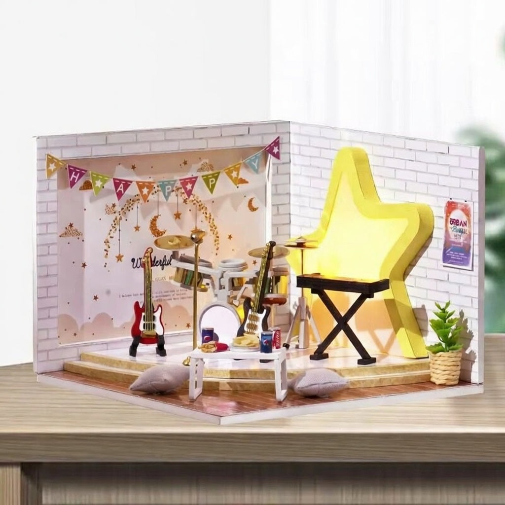 Casa Miniatura "Show Musical" DIY (Faça Você Mesmo)