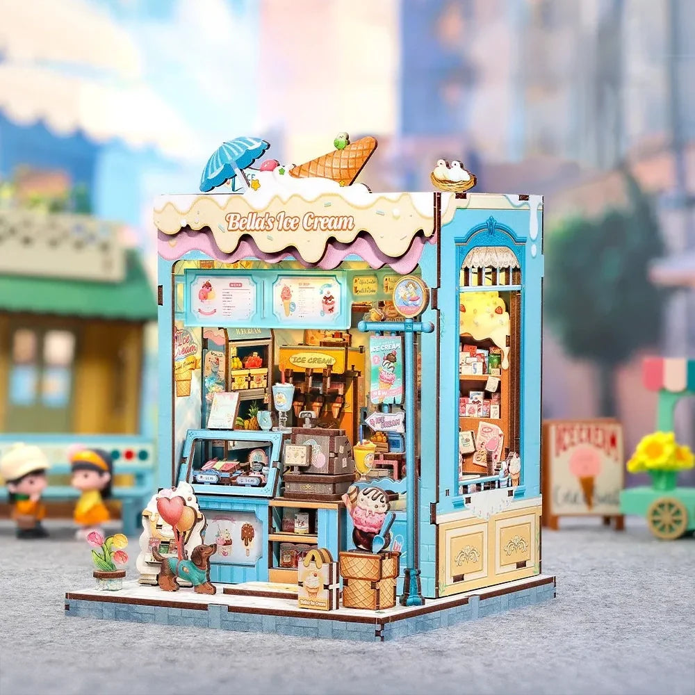 Casa Miniatura "Sorveteria da Bella" DIY (Faça Você Mesmo)