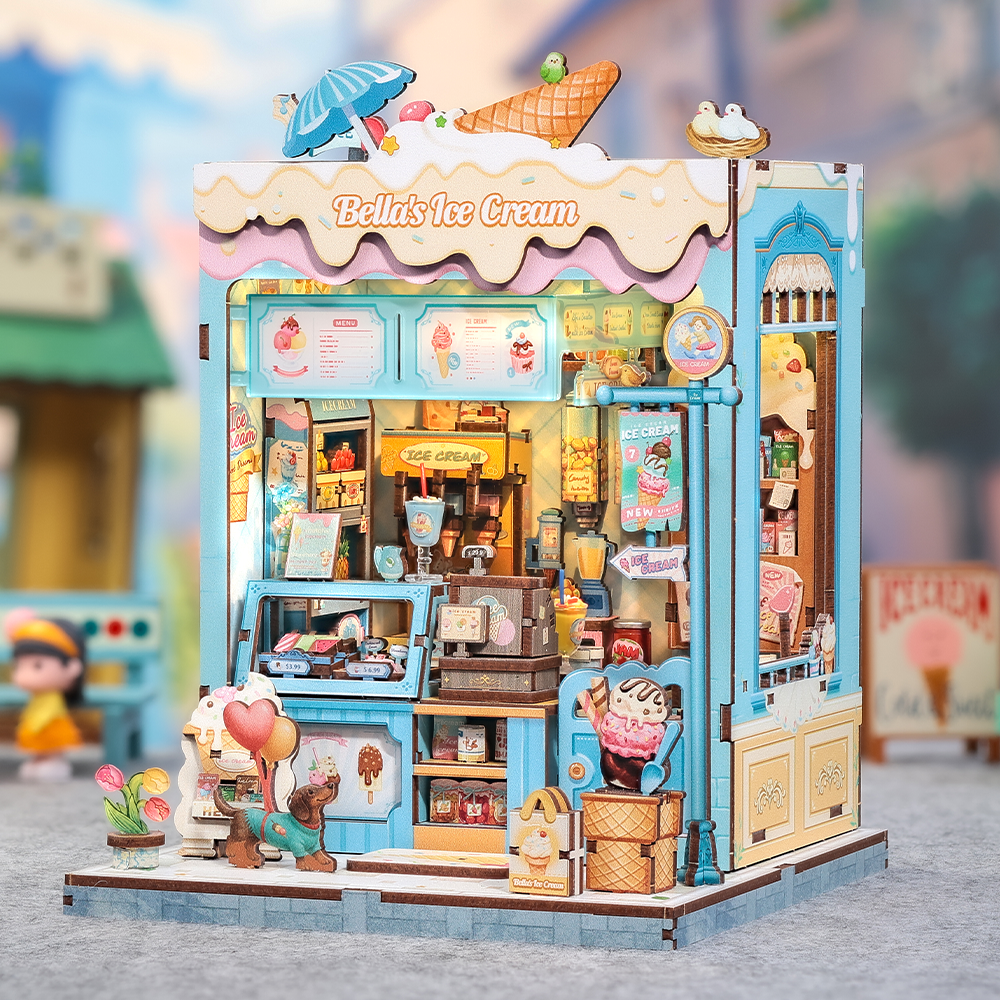 Casa Miniatura "Sorveteria da Bella" DIY (Faça Você Mesmo)