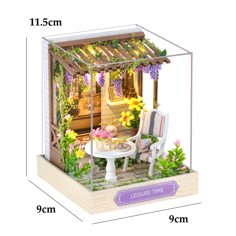 Casa Miniatura "Tempo Livre" DIY (Faça Você Mesmo)