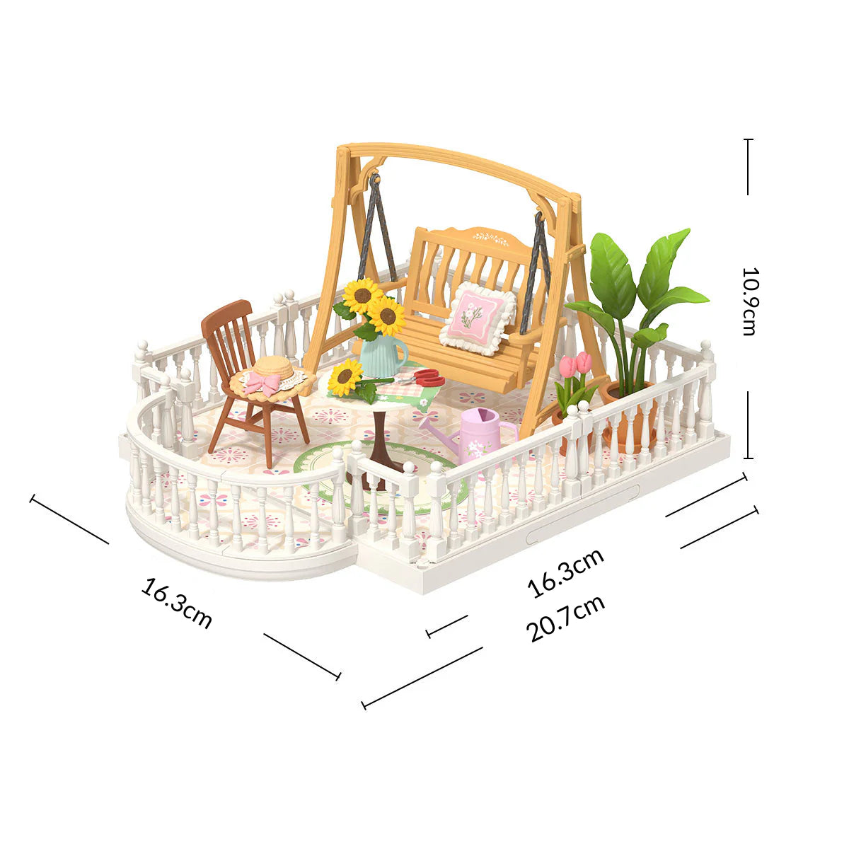 Casa Miniatura "Terraço" DIY (Faça Você Mesmo)