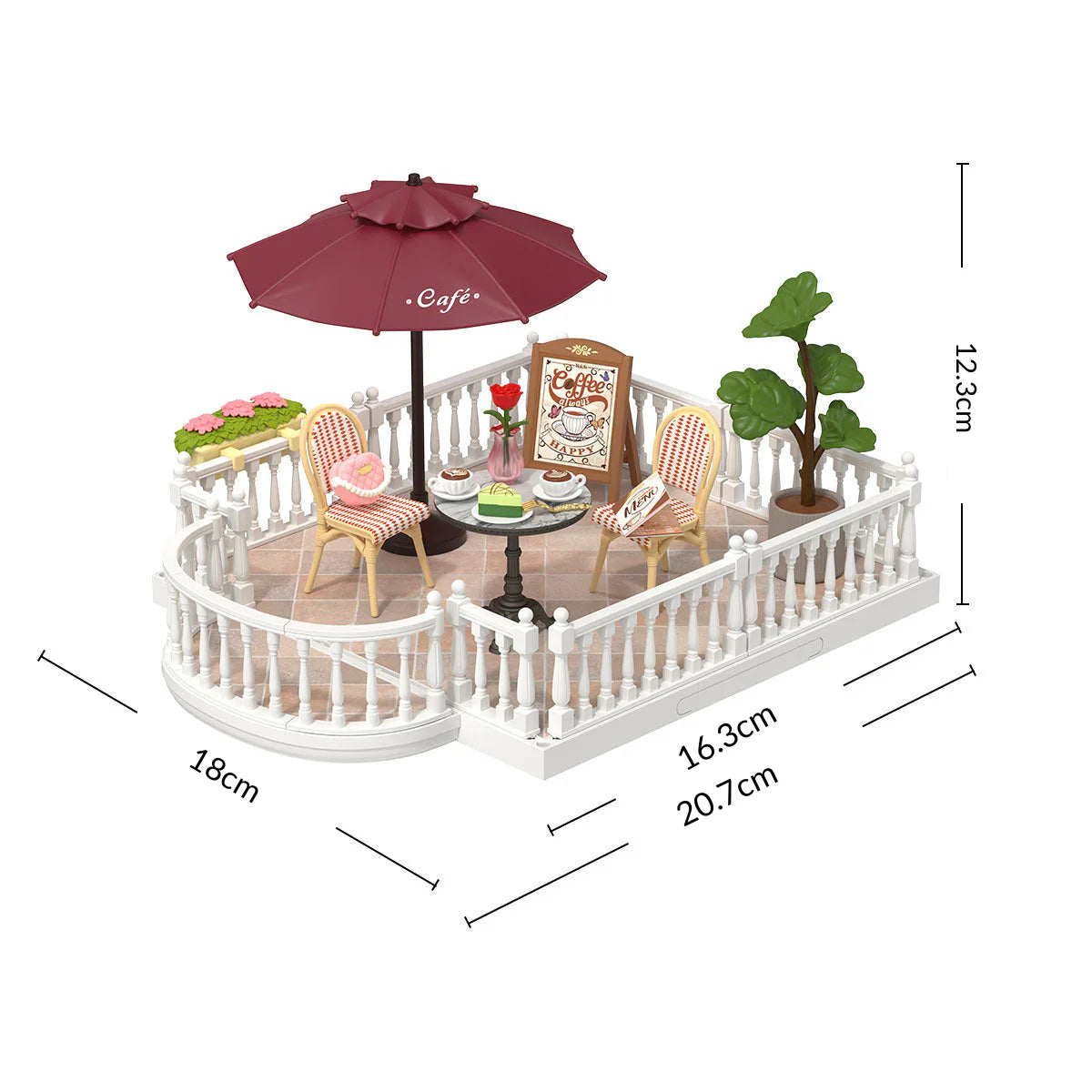 Casa Miniatura "Terraço" DIY (Faça Você Mesmo)