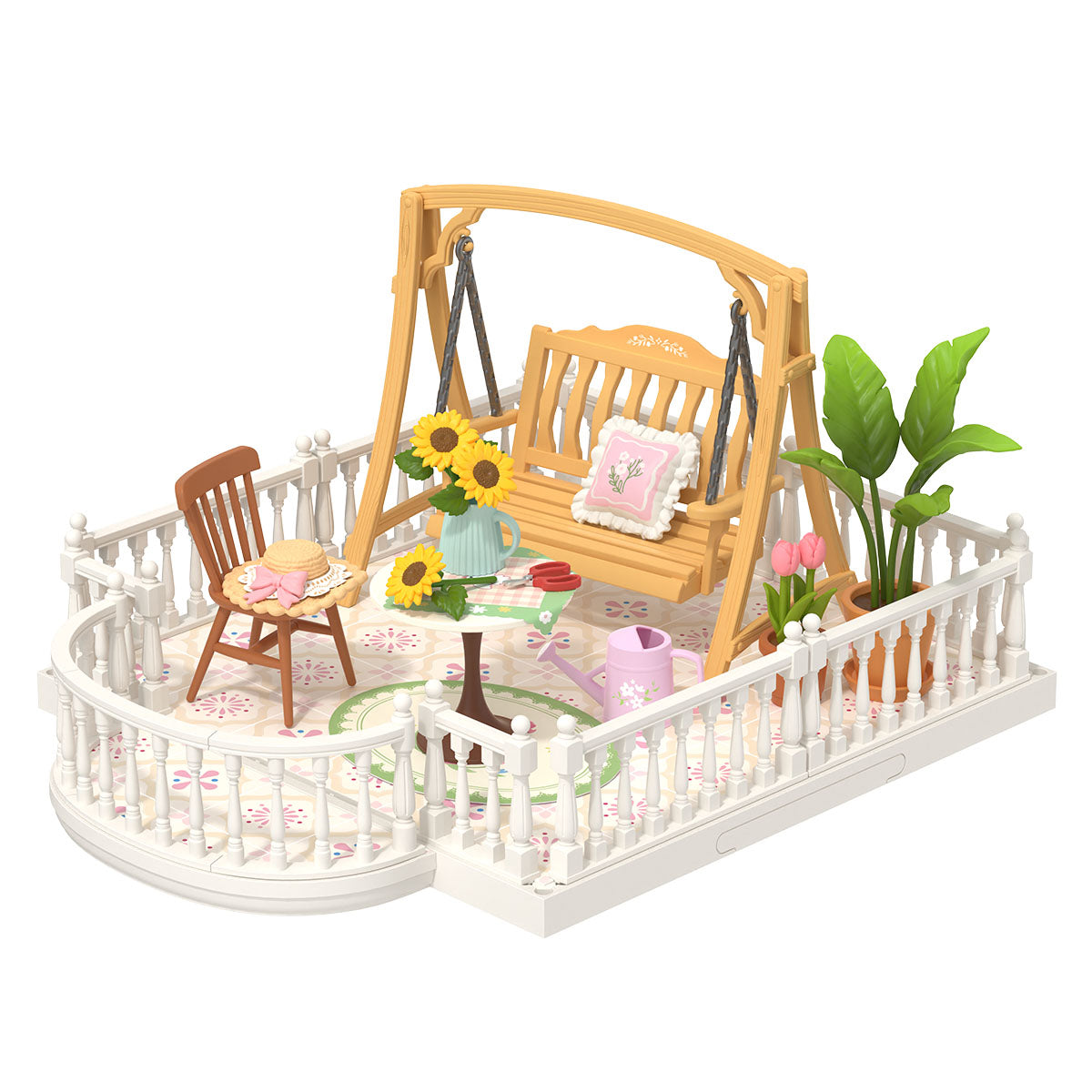 Casa Miniatura "Terraço" DIY (Faça Você Mesmo)