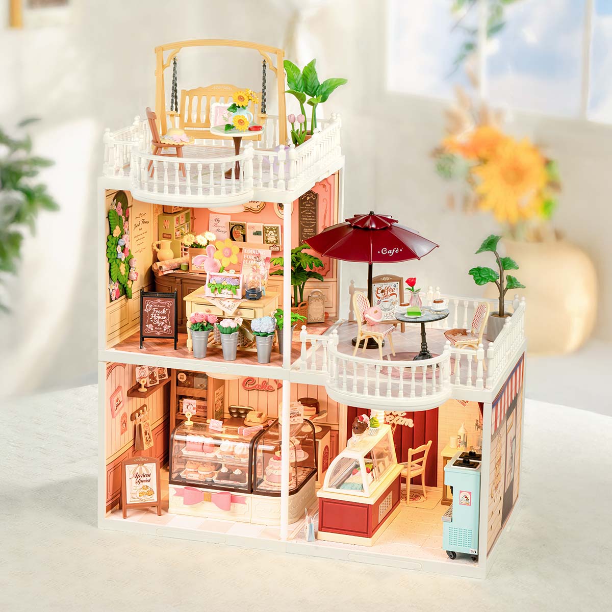 Casa Miniatura "Terraço" DIY (Faça Você Mesmo)
