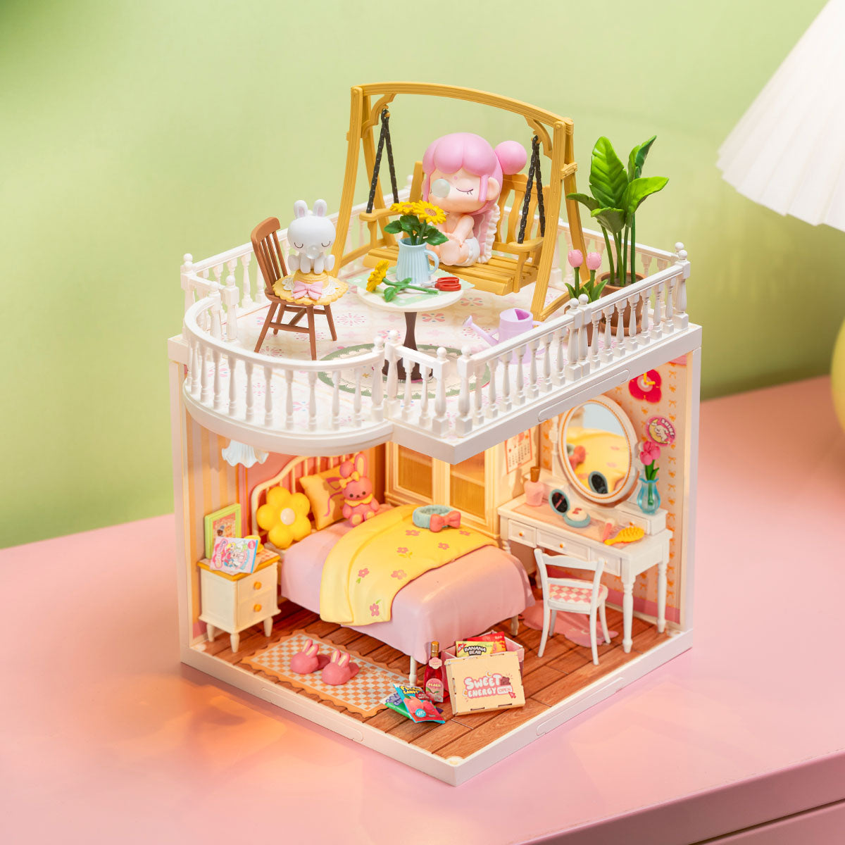 Casa Miniatura "Terraço" DIY (Faça Você Mesmo)