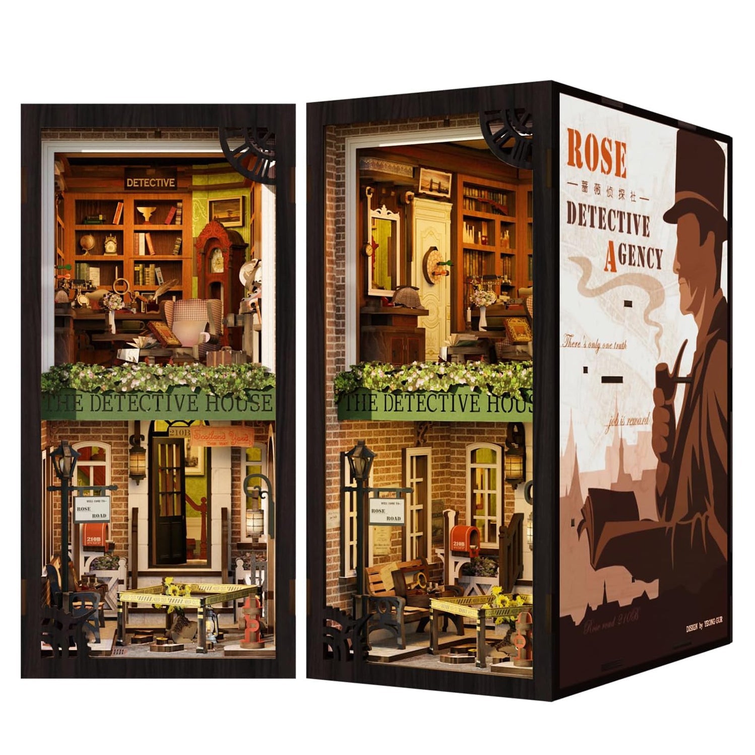 Book Nook "A Casa de Detetives" DIY (Faça Você Mesmo)