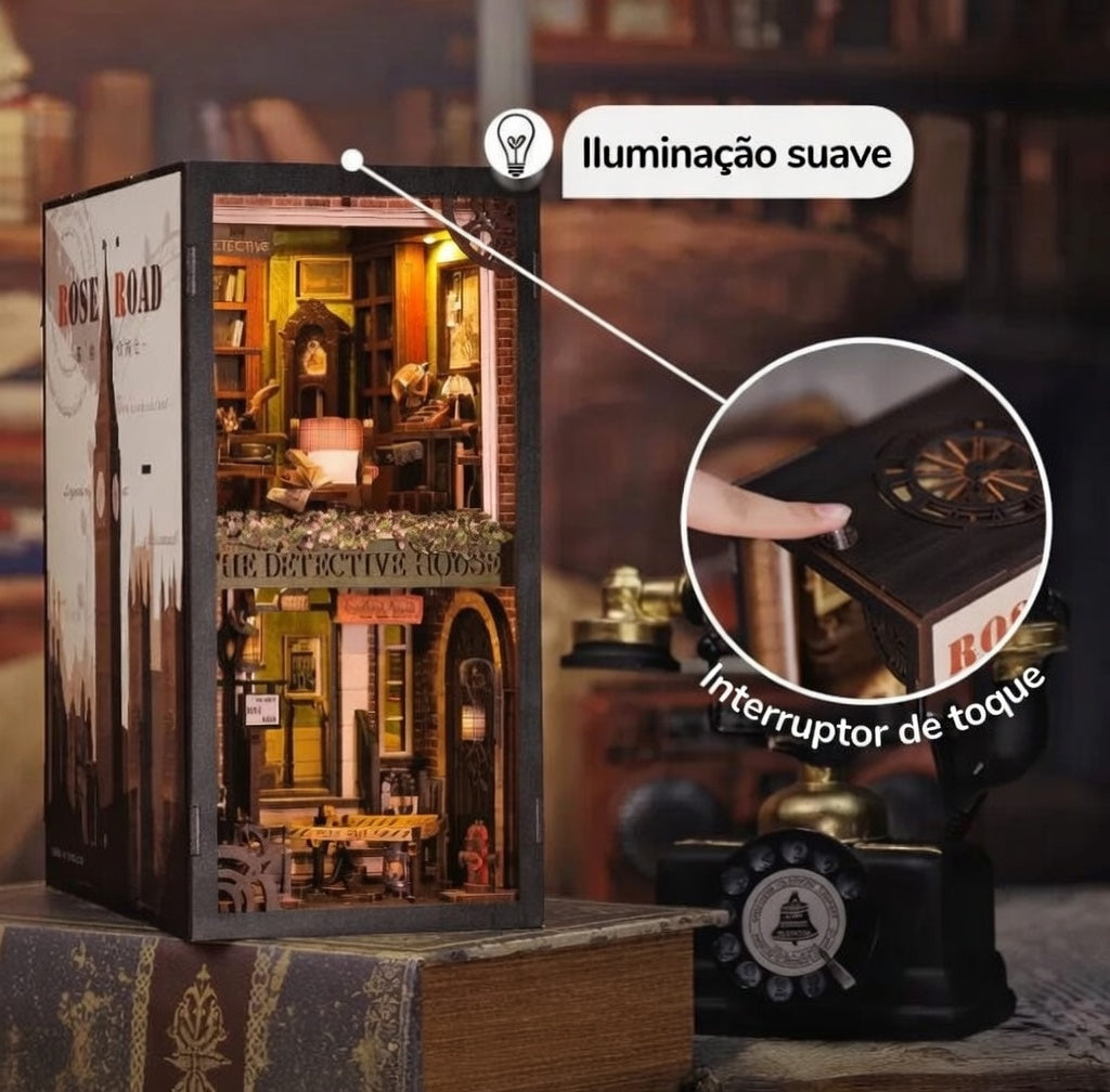 Book Nook "A Casa de Detetives" DIY (Faça Você Mesmo)