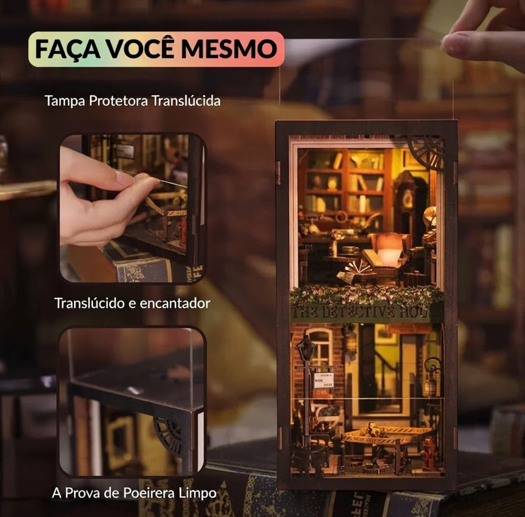 Book Nook "A Casa de Detetives" DIY (Faça Você Mesmo)