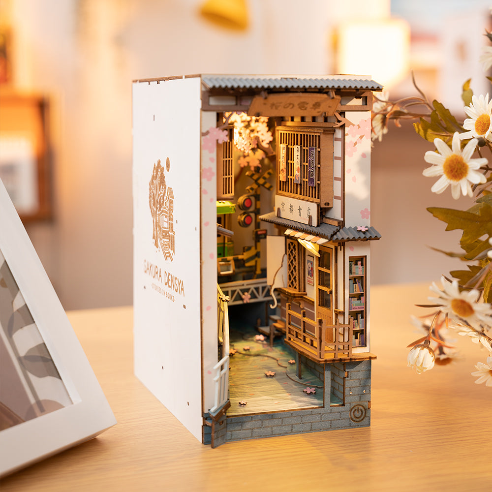 Book Nook "Caminho das Cerejeiras" DIY (Faça Você Mesmo)