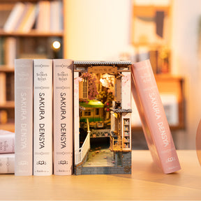 Book Nook "Caminho das Cerejeiras" DIY (Faça Você Mesmo)