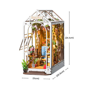 Book Nook "Casa do Jardim" DIY (Faça Você Mesmo)