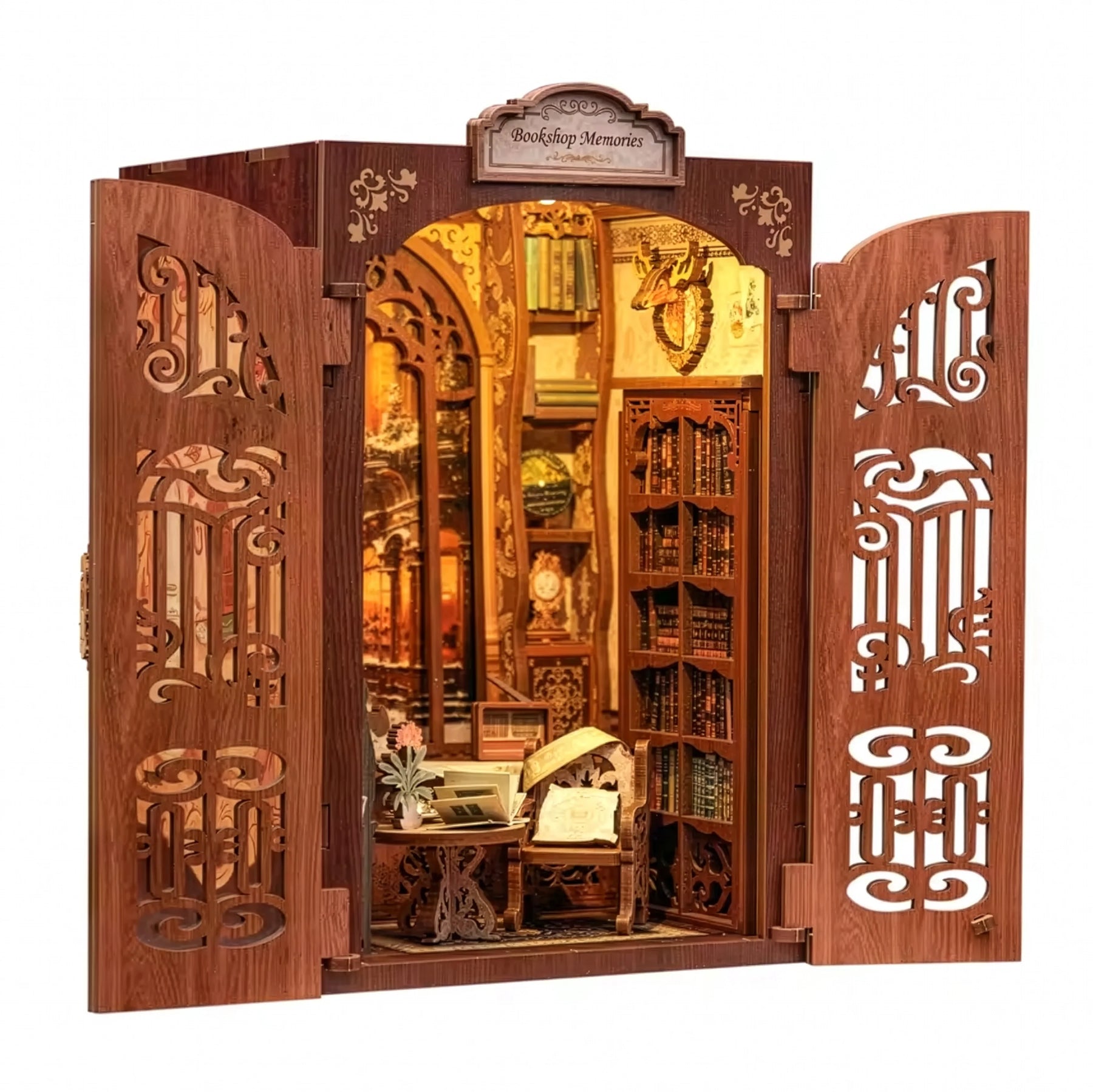 Book Nook "Ecos de uma Livraria" DIY (Faça Você Mesmo)