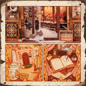 Book Nook "Ecos de uma Livraria" DIY (Faça Você Mesmo)