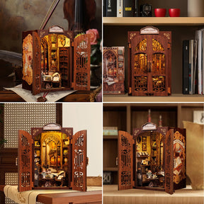 Book Nook "Ecos de uma Livraria" DIY (Faça Você Mesmo)