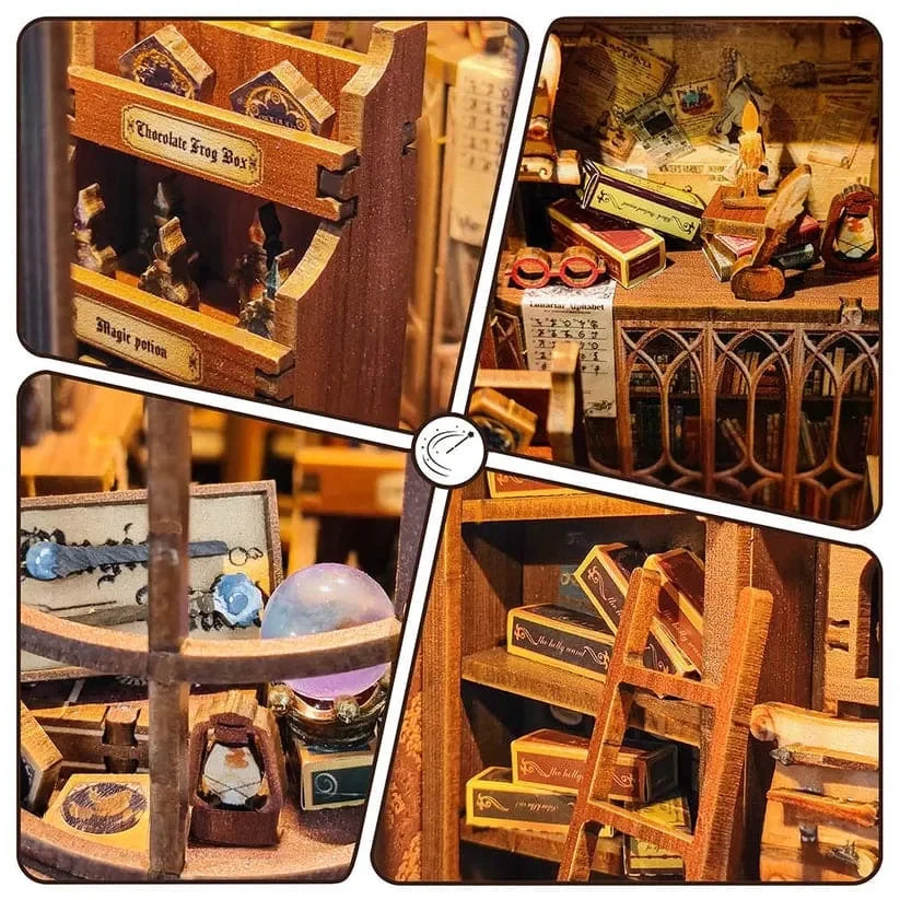 Book Nook "Empório de Varinhas Mágicas" DIY (Faça Você Mesmo)