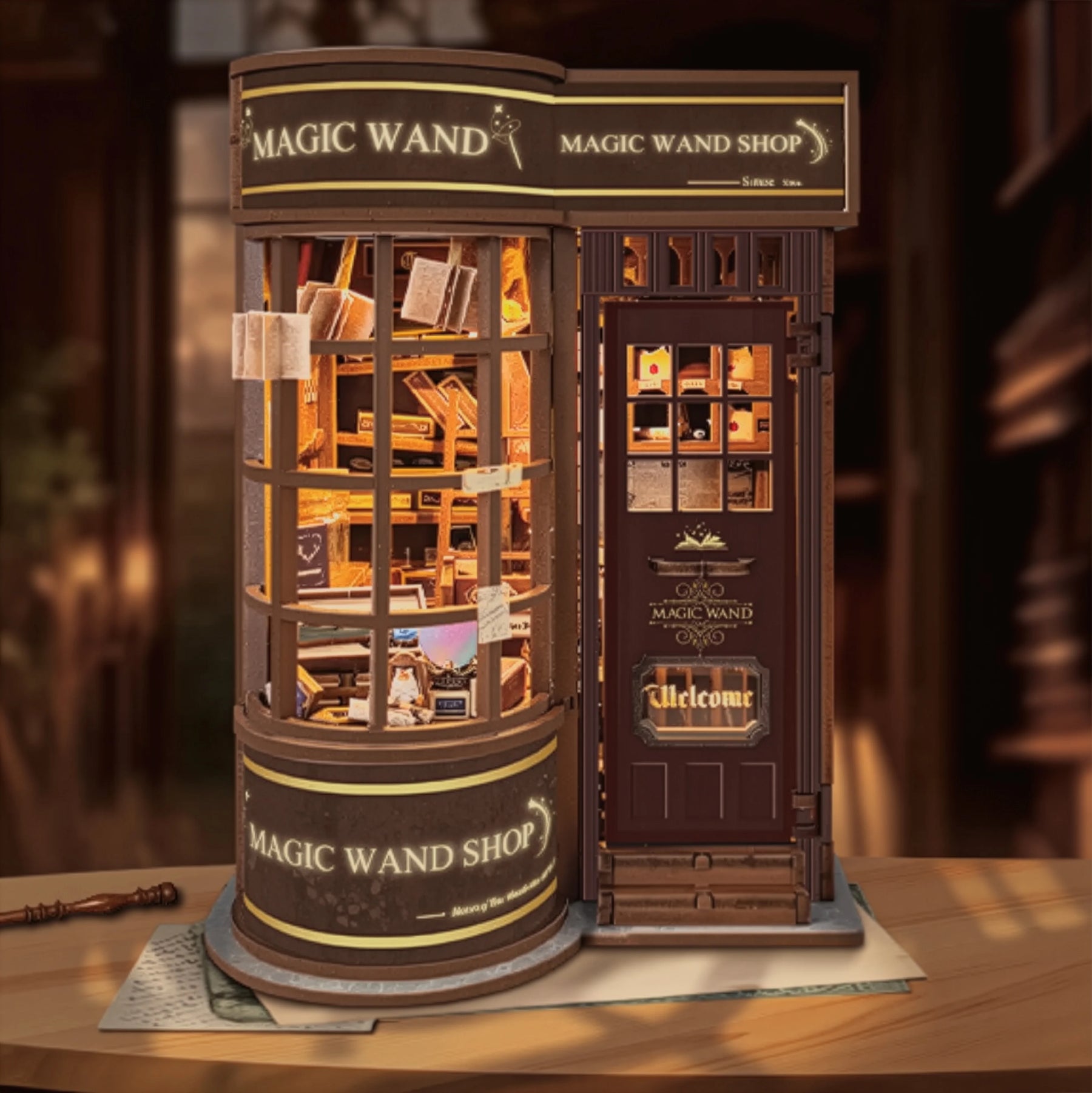 Book Nook "Empório de Varinhas Mágicas" DIY (Faça Você Mesmo)