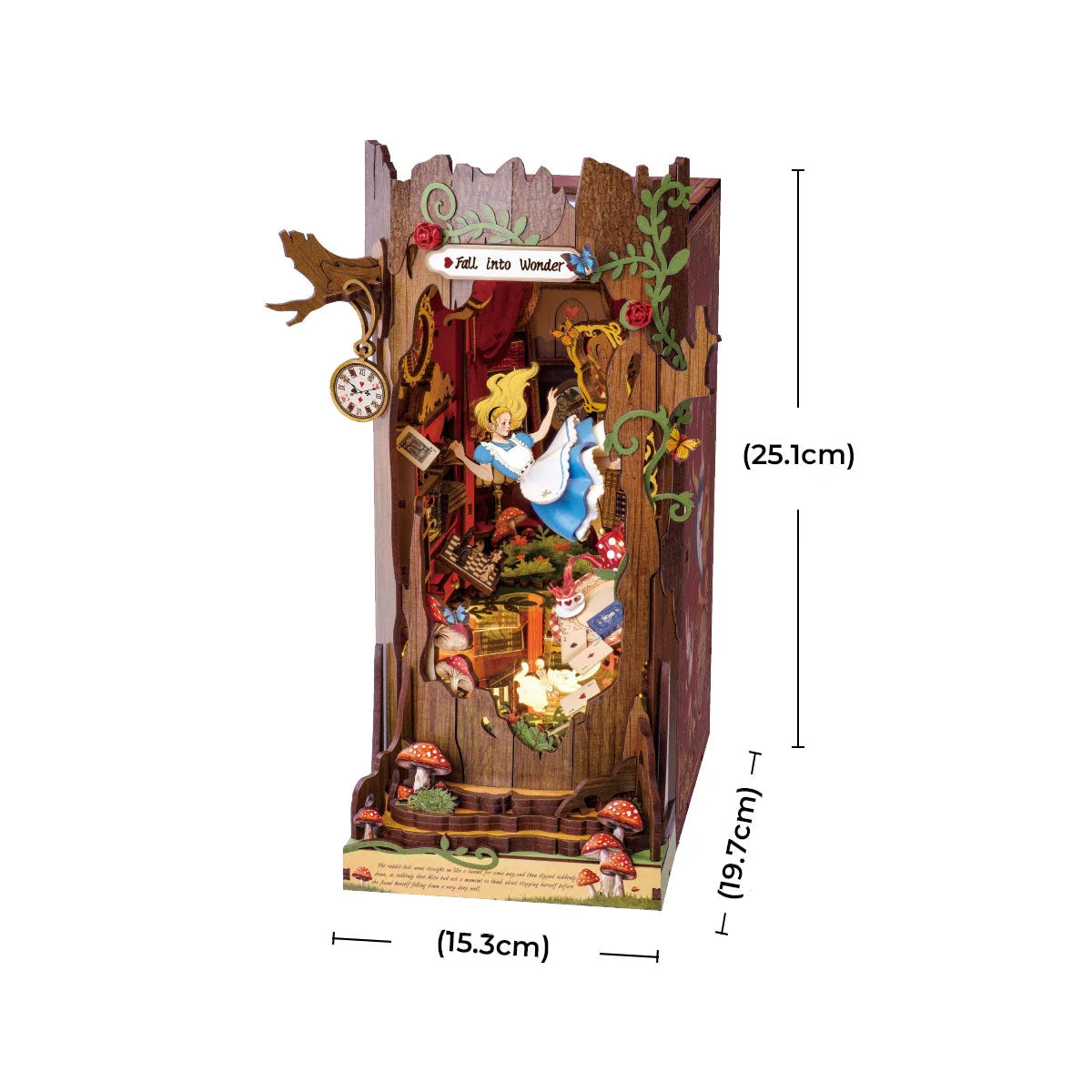Book Nook "Imersão no País das Maravilhas" DIY (Faça Você Mesmo)