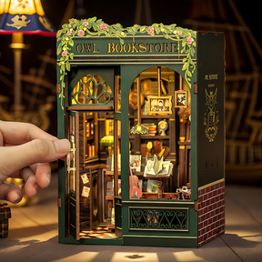 Book Nook "Livraria da Coruja" DIY (Faça Você Mesmo)