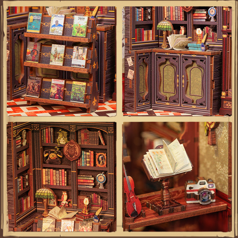 Book Nook "Livraria da Coruja" DIY (Faça Você Mesmo)