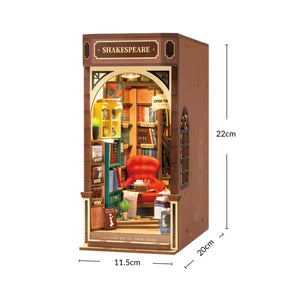 Book Nook "Livraria Shakespeare" DIY (Faça Você Mesmo)