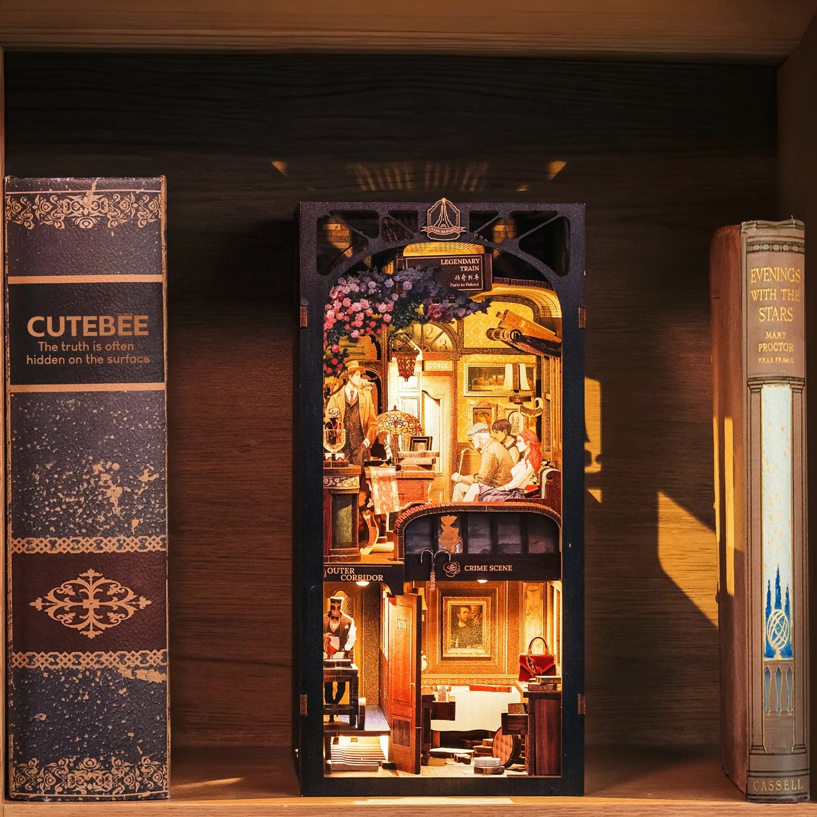 Book Nook "Mistério no Trem" DIY (Faça Você Mesmo)