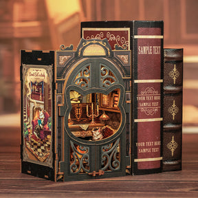 Book Nook "O Estudo do Conde Gato" DIY (Faça Você Mesmo)