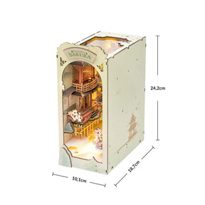 Book Nook "Trilha das Flores de Cerejeira" DIY (Faça Você Mesmo)