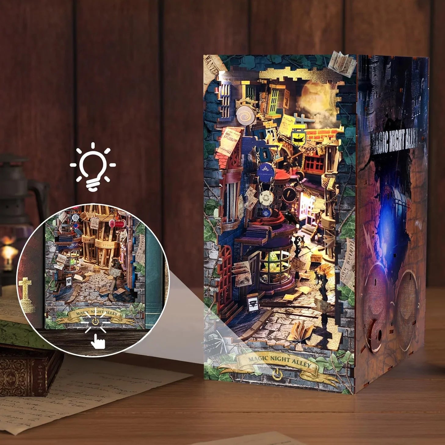 Book Nook "Viela Encantada" DIY (Faça Você Mesmo)