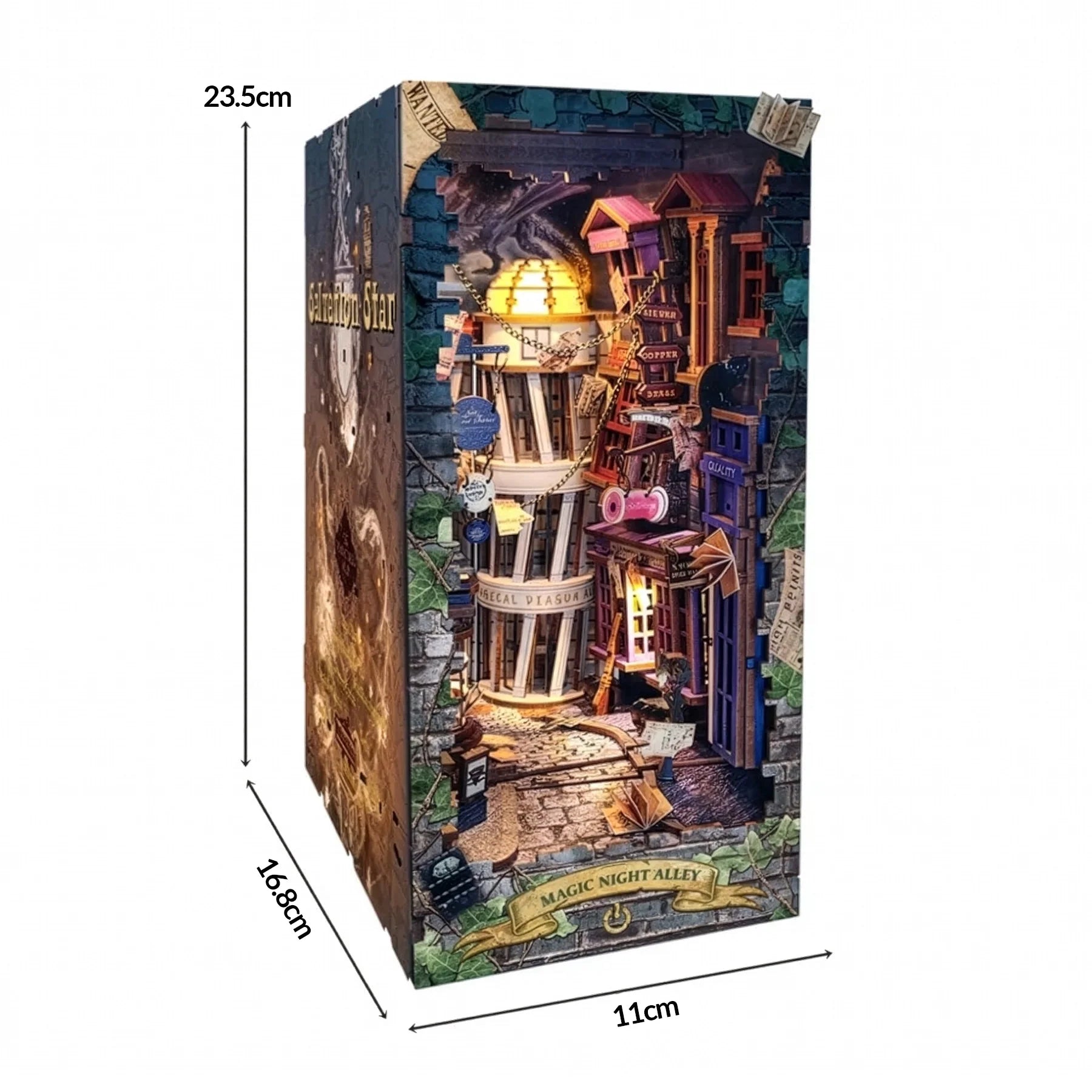 Book Nook "Viela Encantada" DIY (Faça Você Mesmo)