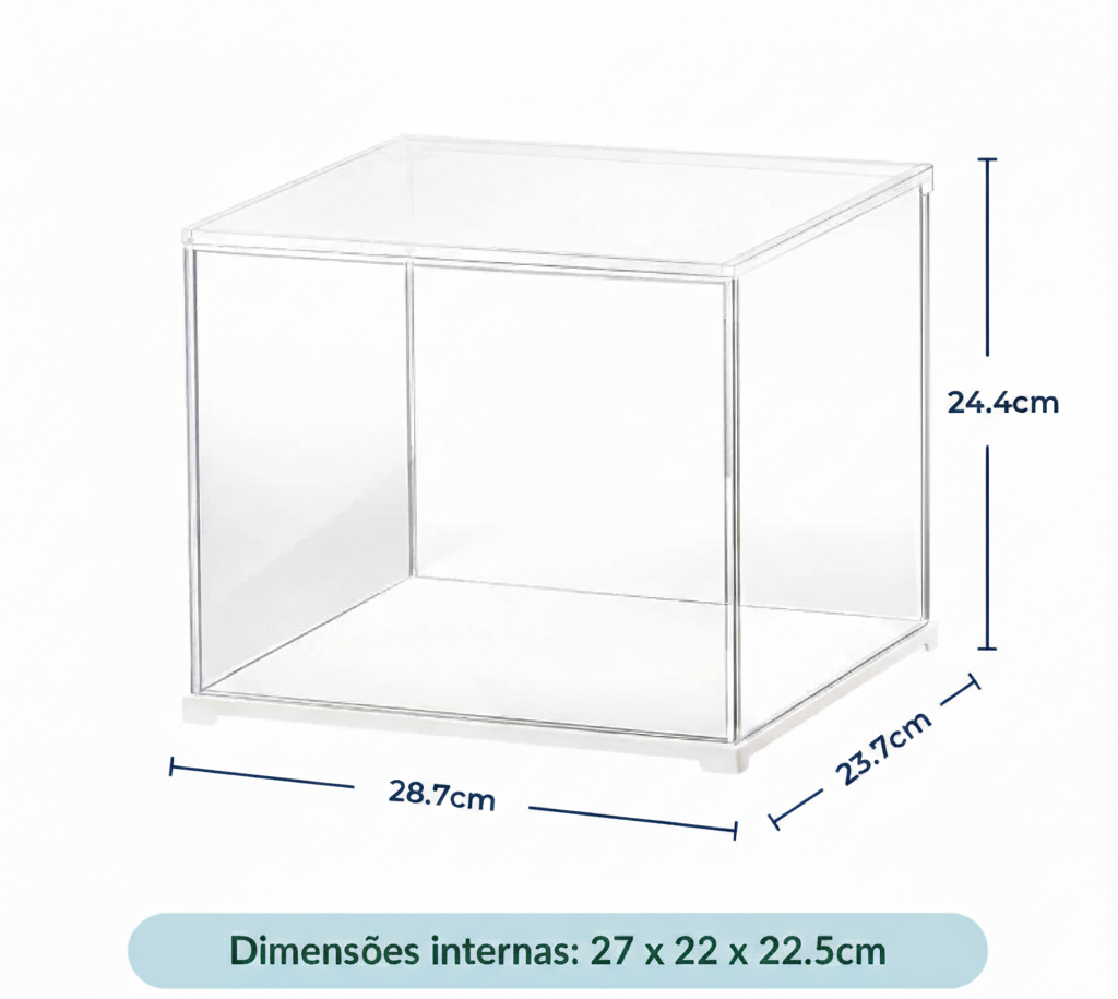 Vitrine Expositora Empilhável para Casas Miniatura