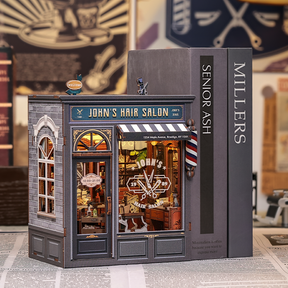 Casa Miniatura "A Barbearia do John" DIY (Faça Você Mesmo)