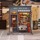 Casa Miniatura "A Barbearia do John" DIY (Faça Você Mesmo)