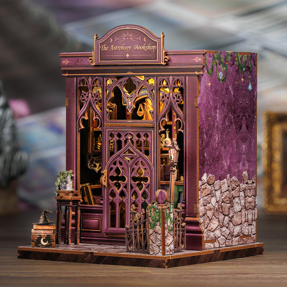 Casa Miniatura "A Livraria de Astrologia" DIY (Faça Você Mesmo)