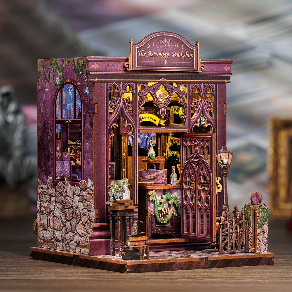 Casa Miniatura "A Livraria de Astrologia" DIY (Faça Você Mesmo)