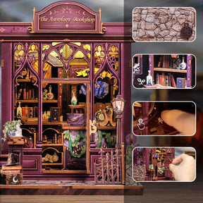 Casa Miniatura "A Livraria de Astrologia" DIY (Faça Você Mesmo)