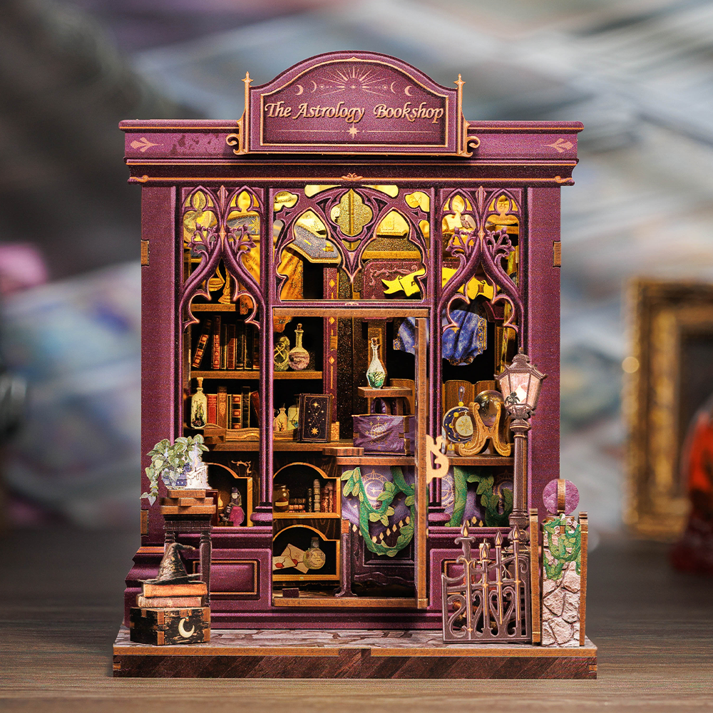 Casa Miniatura "A Livraria de Astrologia" DIY (Faça Você Mesmo)