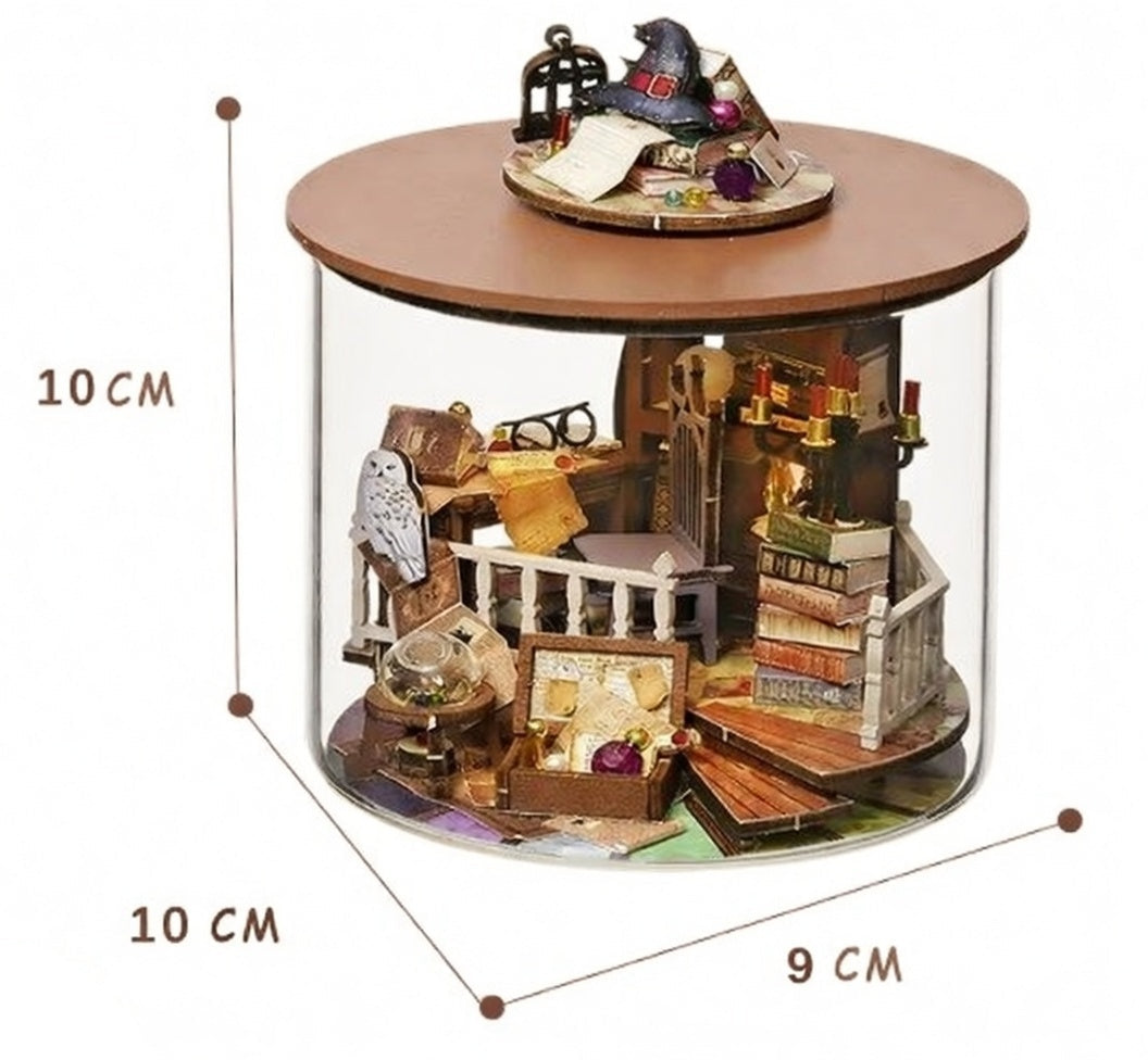 Casa Miniatura "A Pequena livraria da Coruja" DIY (Faça Você Mesmo)
