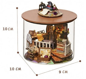 Casa Miniatura "A Pequena livraria da Coruja" DIY (Faça Você Mesmo)