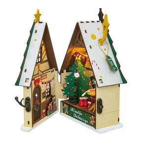 Casa Miniatura "Aconchego de Natal" DIY (Faça Você Mesmo)