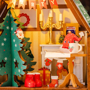 Casa Miniatura "Aconchego de Natal" DIY (Faça Você Mesmo)