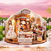 Casa Miniatura "Ateliê de Costura Retrô da Elsa" DIY (Faça Você Mesmo)