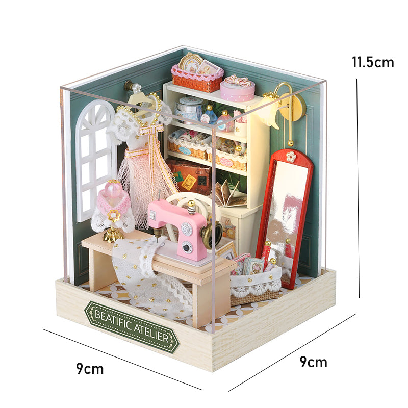 Casa Miniatura "Ateliê Feliz" DIY (Faça Você Mesmo)