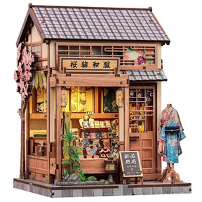 Casa Miniatura "Ateliê Japonês de Kimonos" DIY (Faça Você Mesmo)