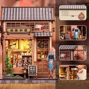 Casa Miniatura "Ateliê Japonês de Kimonos" DIY (Faça Você Mesmo)