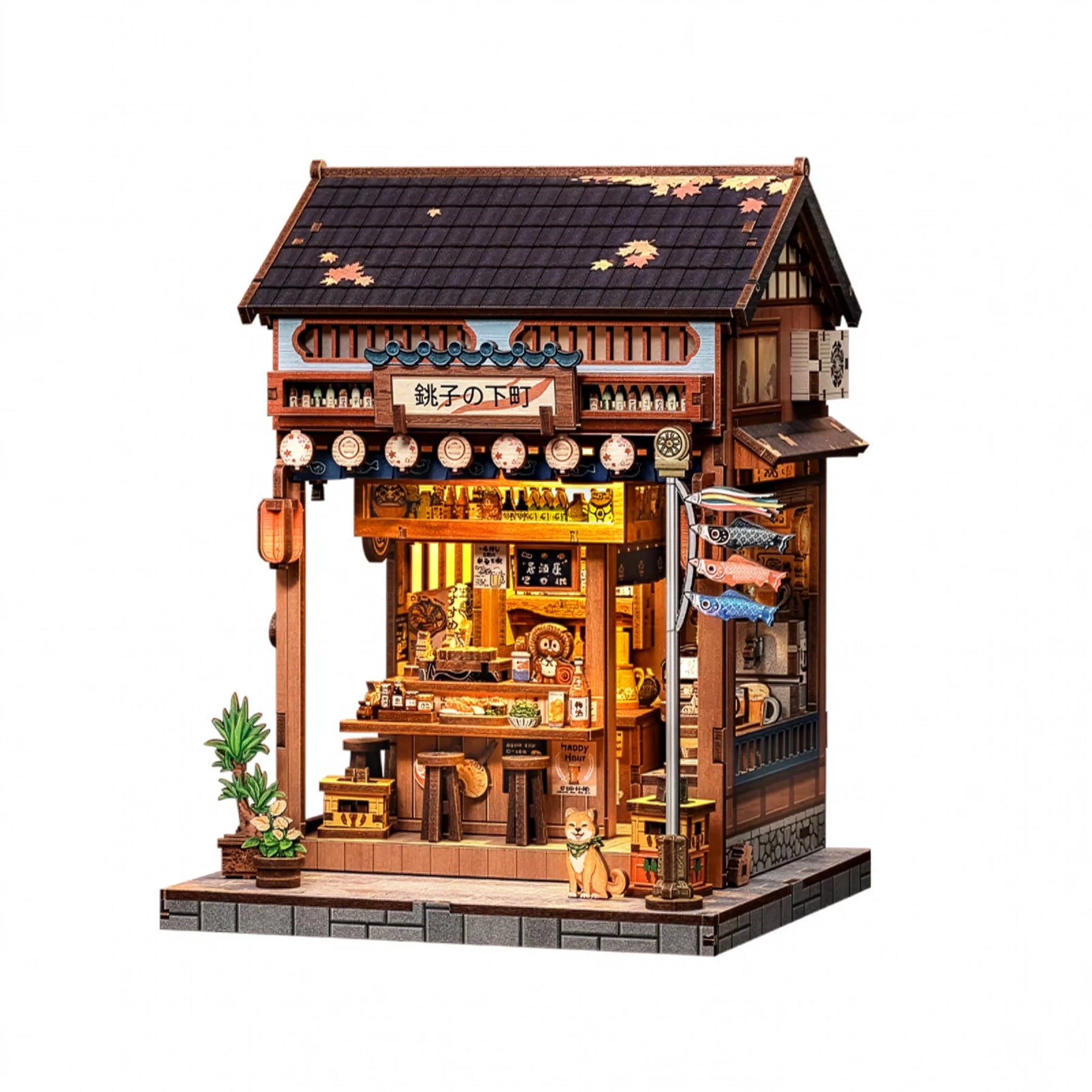 Casa Miniatura "Autêntico Bar Japonês  Izakaya" DIY (Faça Você Mesmo)