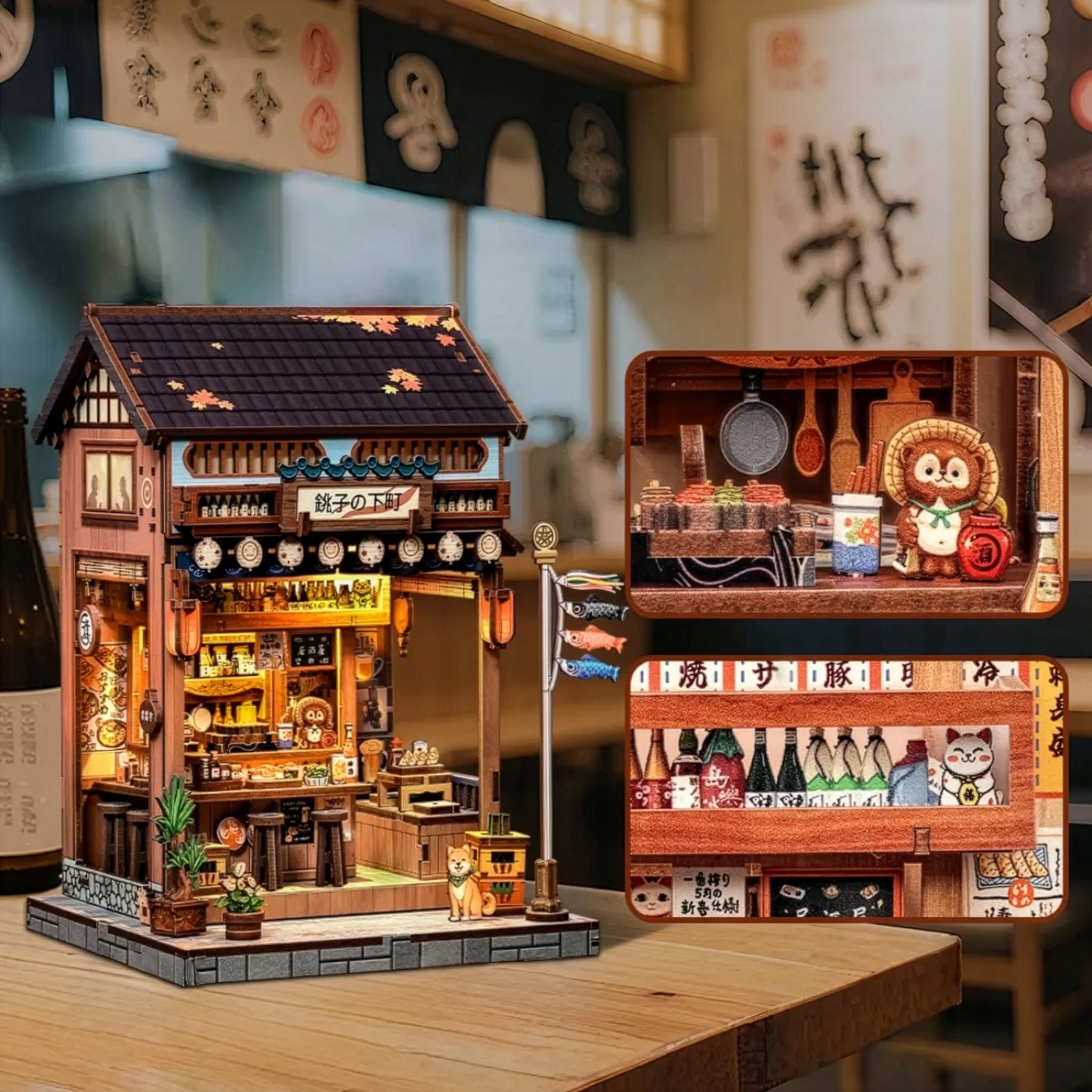 Casa Miniatura "Autêntico Bar Japonês  Izakaya" DIY (Faça Você Mesmo)