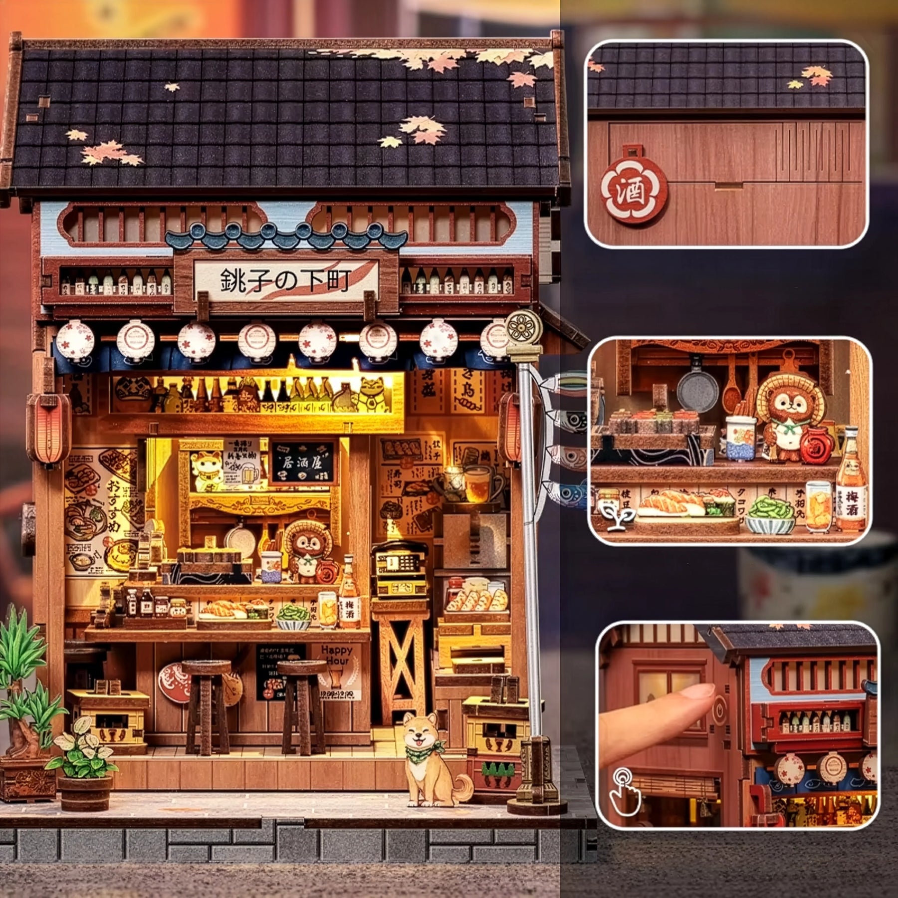 Casa Miniatura "Autêntico Bar Japonês  Izakaya" DIY (Faça Você Mesmo)