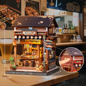 Casa Miniatura "Autêntico Bar Japonês  Izakaya" DIY (Faça Você Mesmo)