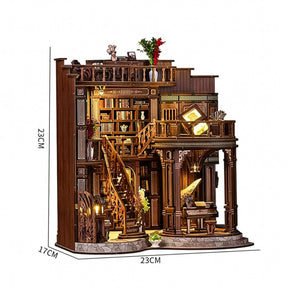 Casa Miniatura "Biblioteca Encantada" DIY (Faça Você Mesmo)