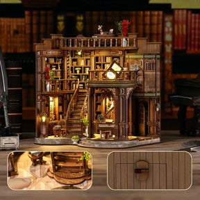 Casa Miniatura "Biblioteca Encantada" DIY (Faça Você Mesmo)